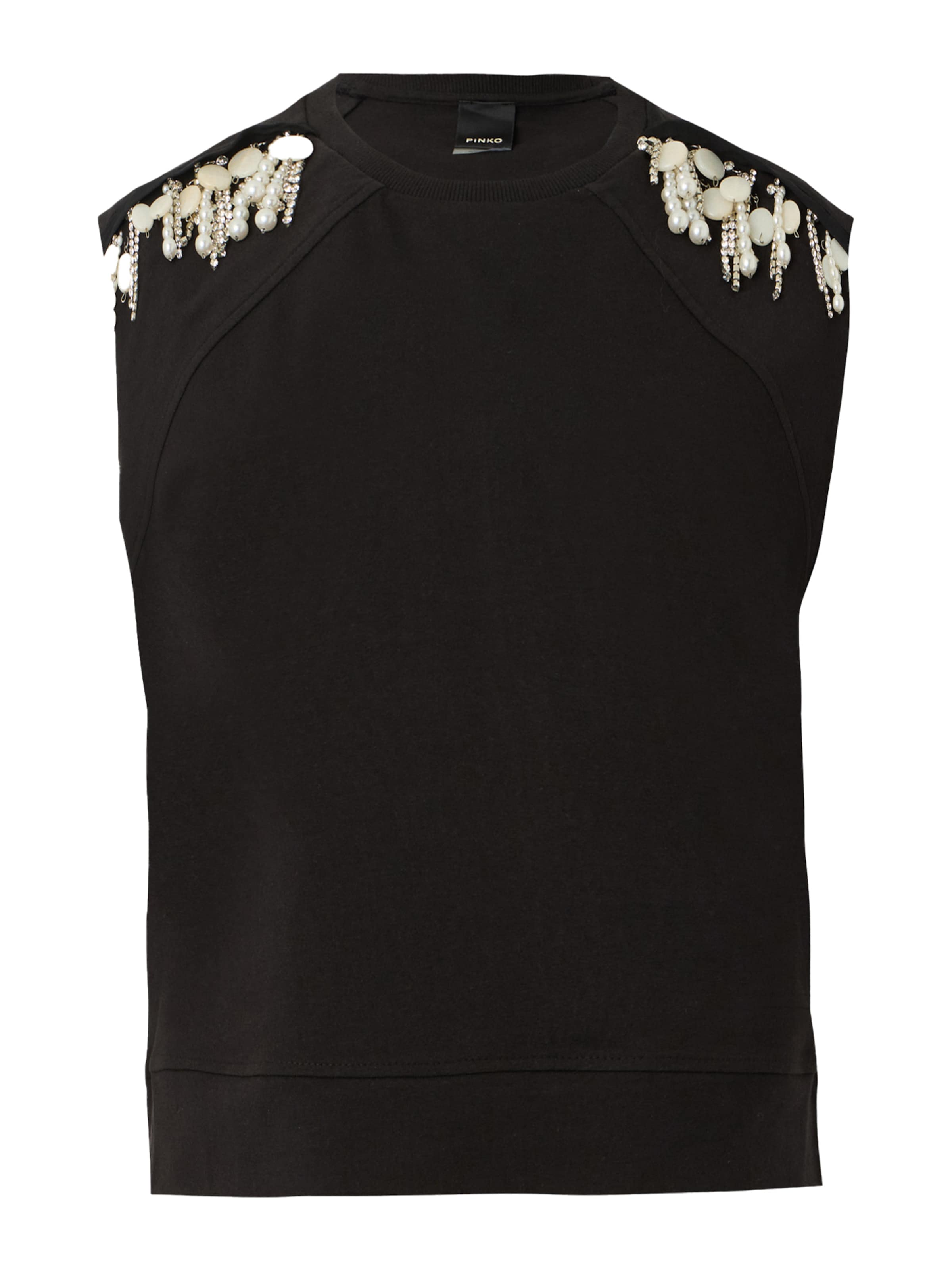 PINKO Top 'TARTARE' in Black: front