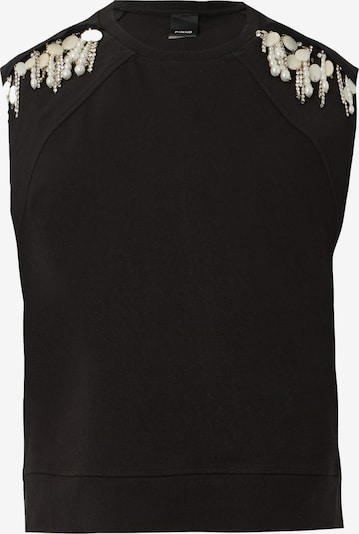 PINKO Toppi 'TARTARE' värissä musta / helmenvalkoinen, Tuotenäkymä