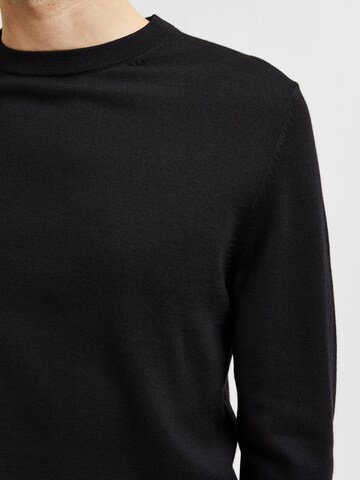 SELECTED HOMME Sweater 'Town' in Black