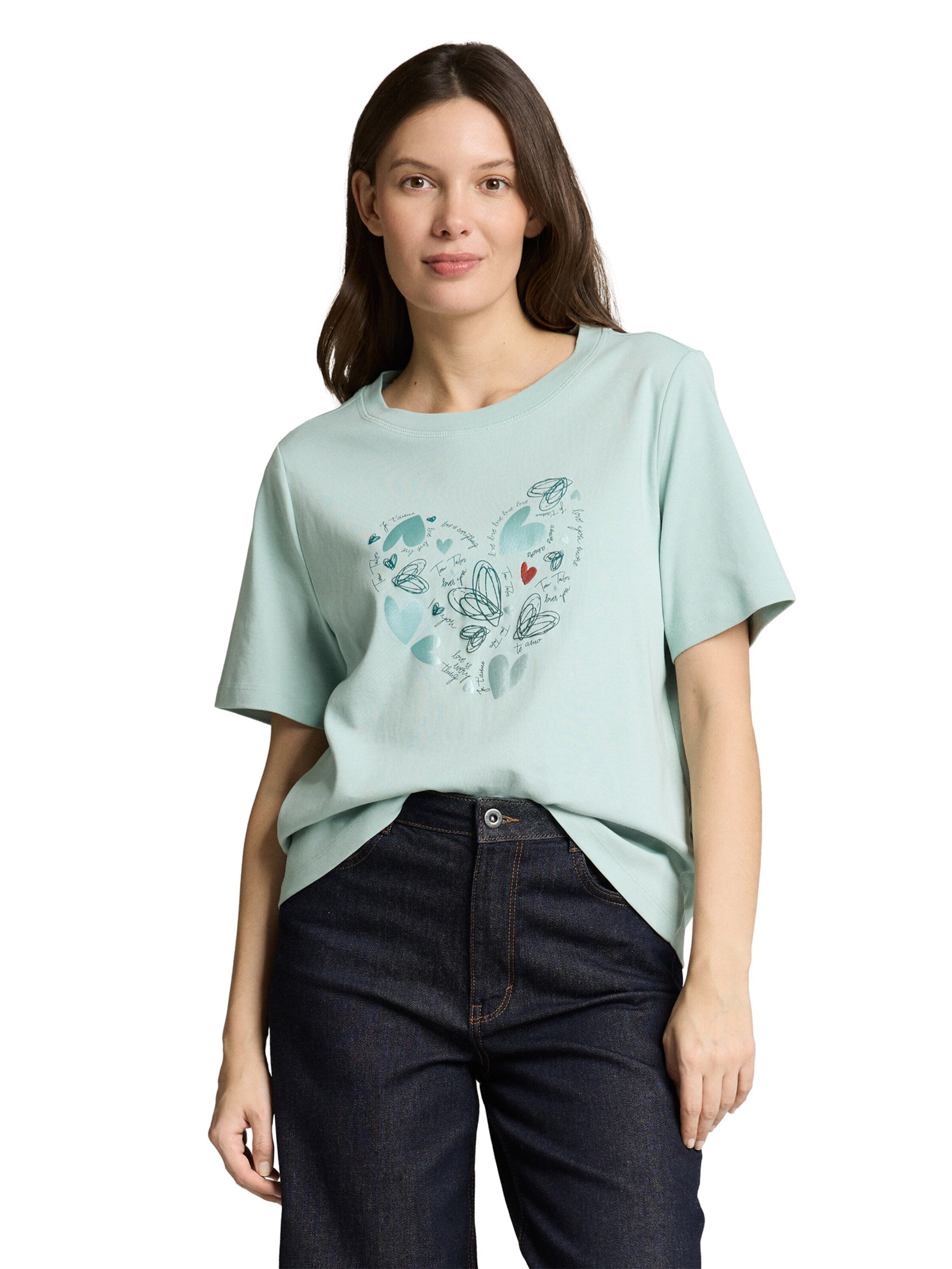 T-shirt TOM TAILOR en bleu : devant