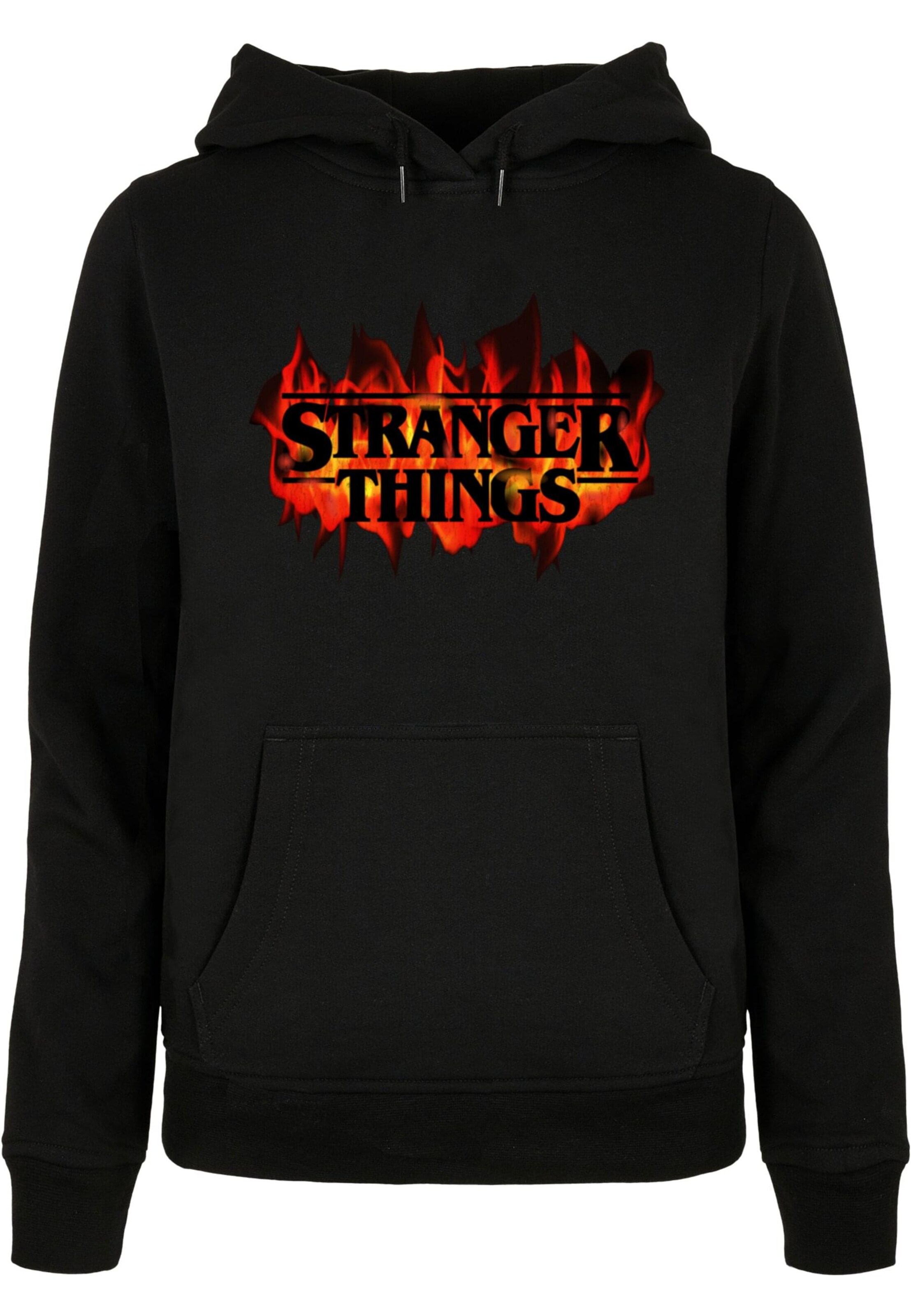 ABSOLUTE CULT Sweatshirt ' Stranger Things ' in Schwarz: Vorderseite