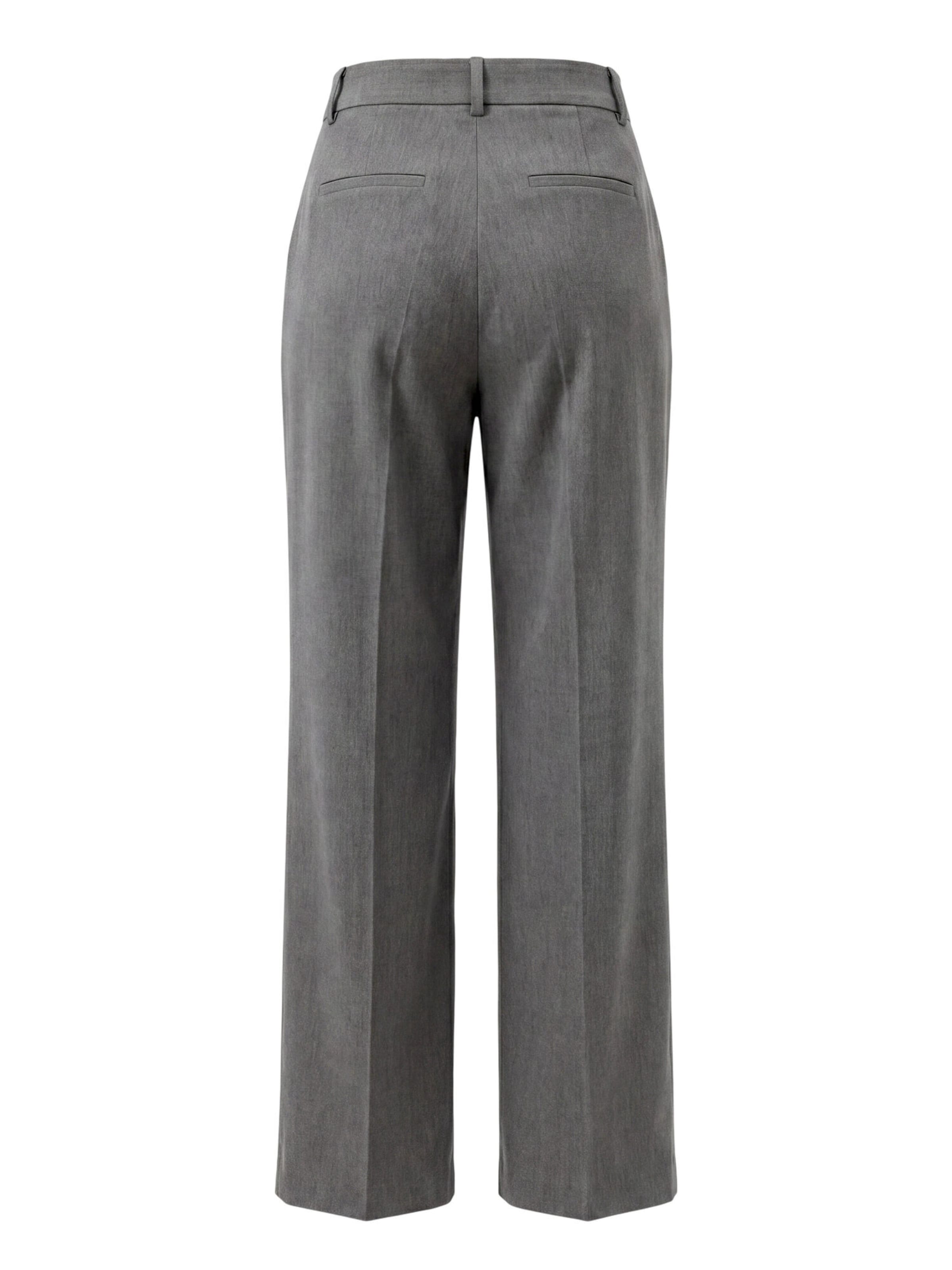 regular Pantaloni con pieghe di zero in grigio