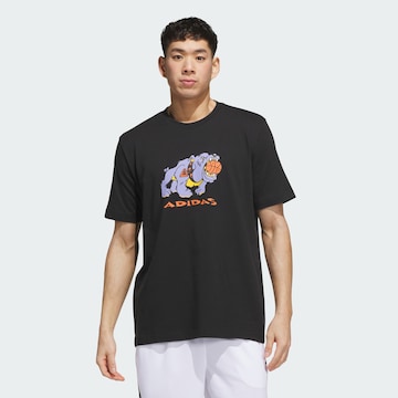 ADIDAS PERFORMANCE - Camiseta funcional 'That Dawg in Em' en negro: frente