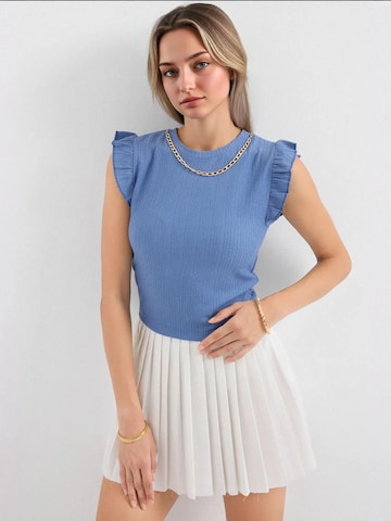 Bigdart - Camisa em azul: frente