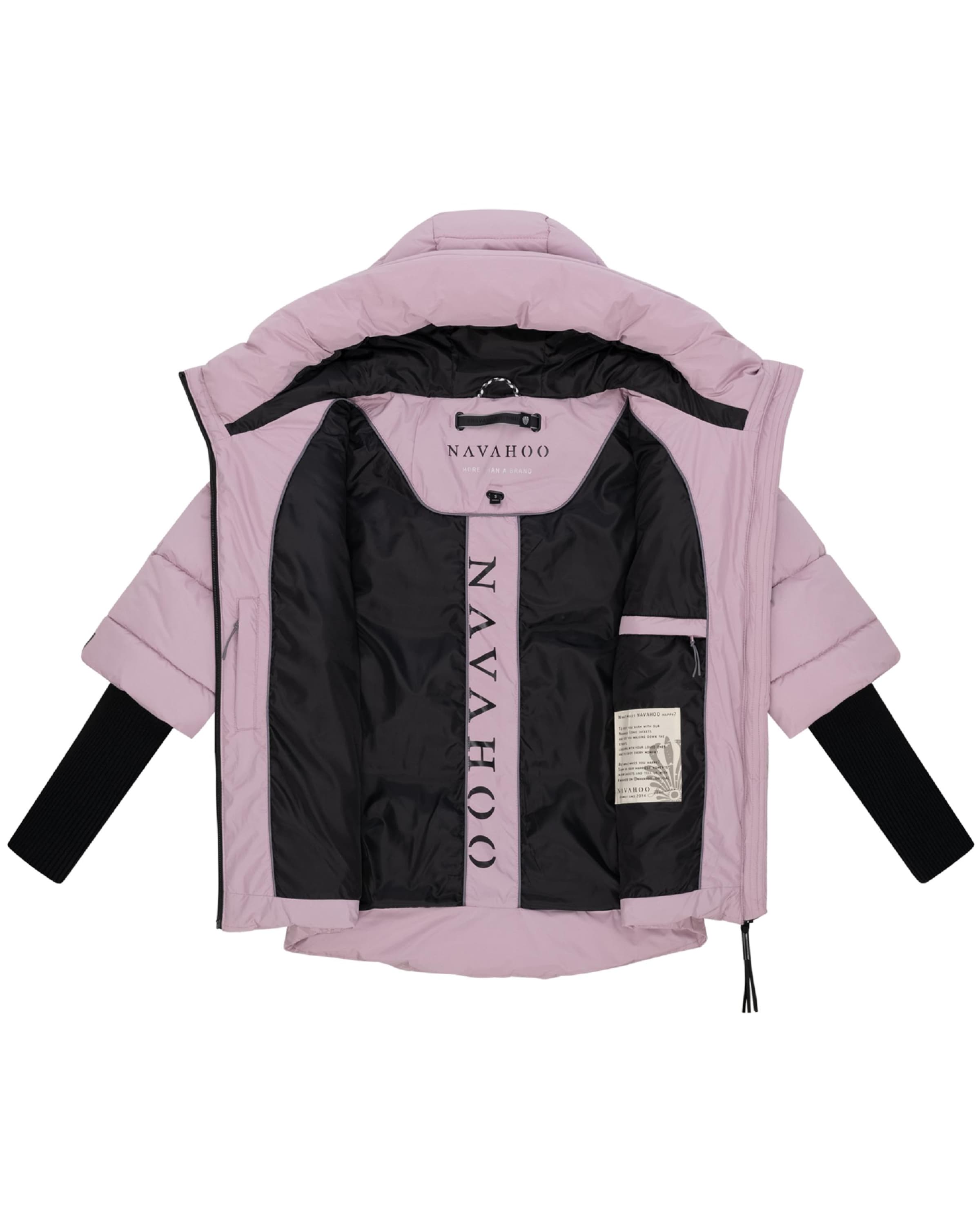 NAVAHOO Winter jacket 'Lotusherz XIV' in Pink