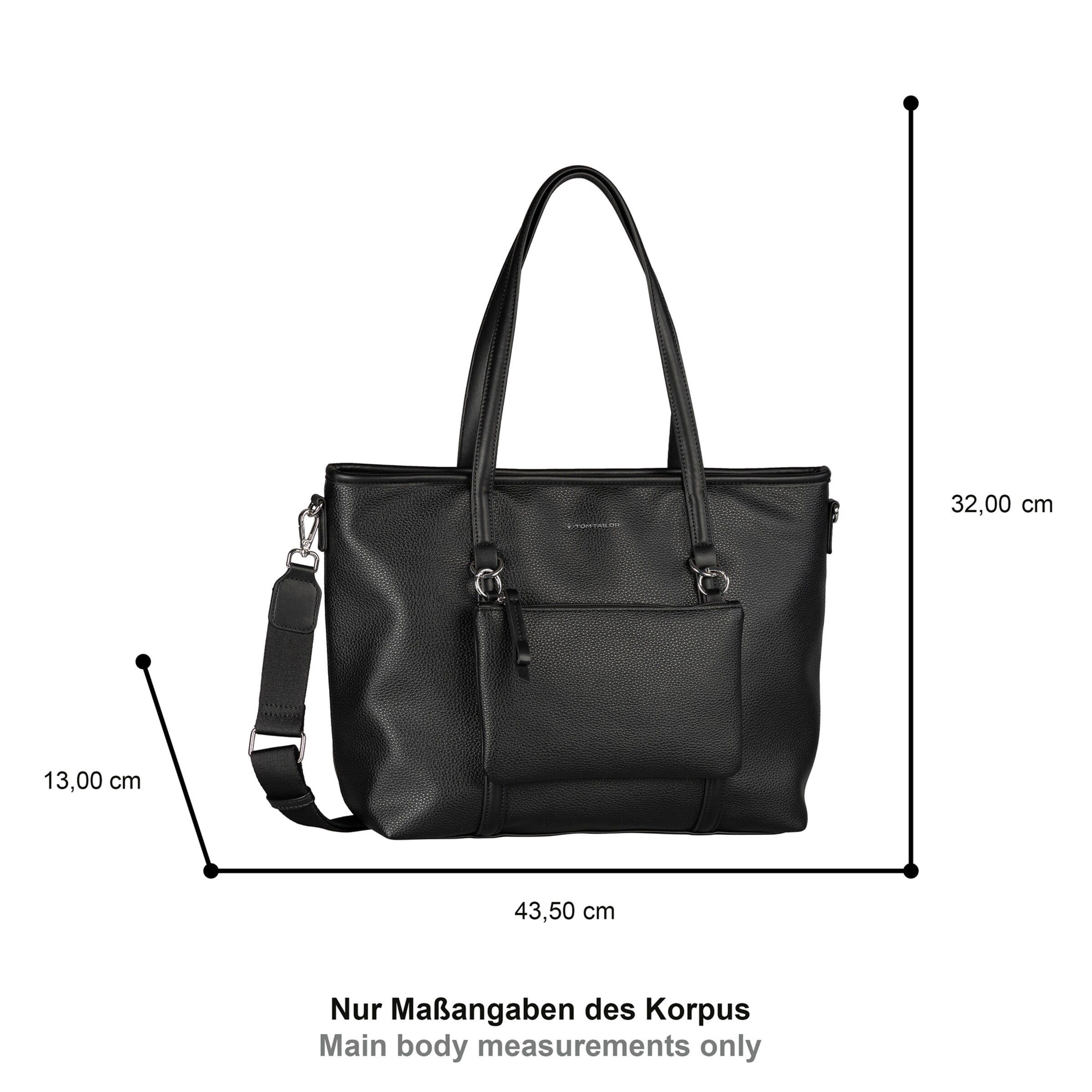 TOM TAILOR Shopper in Schwarz