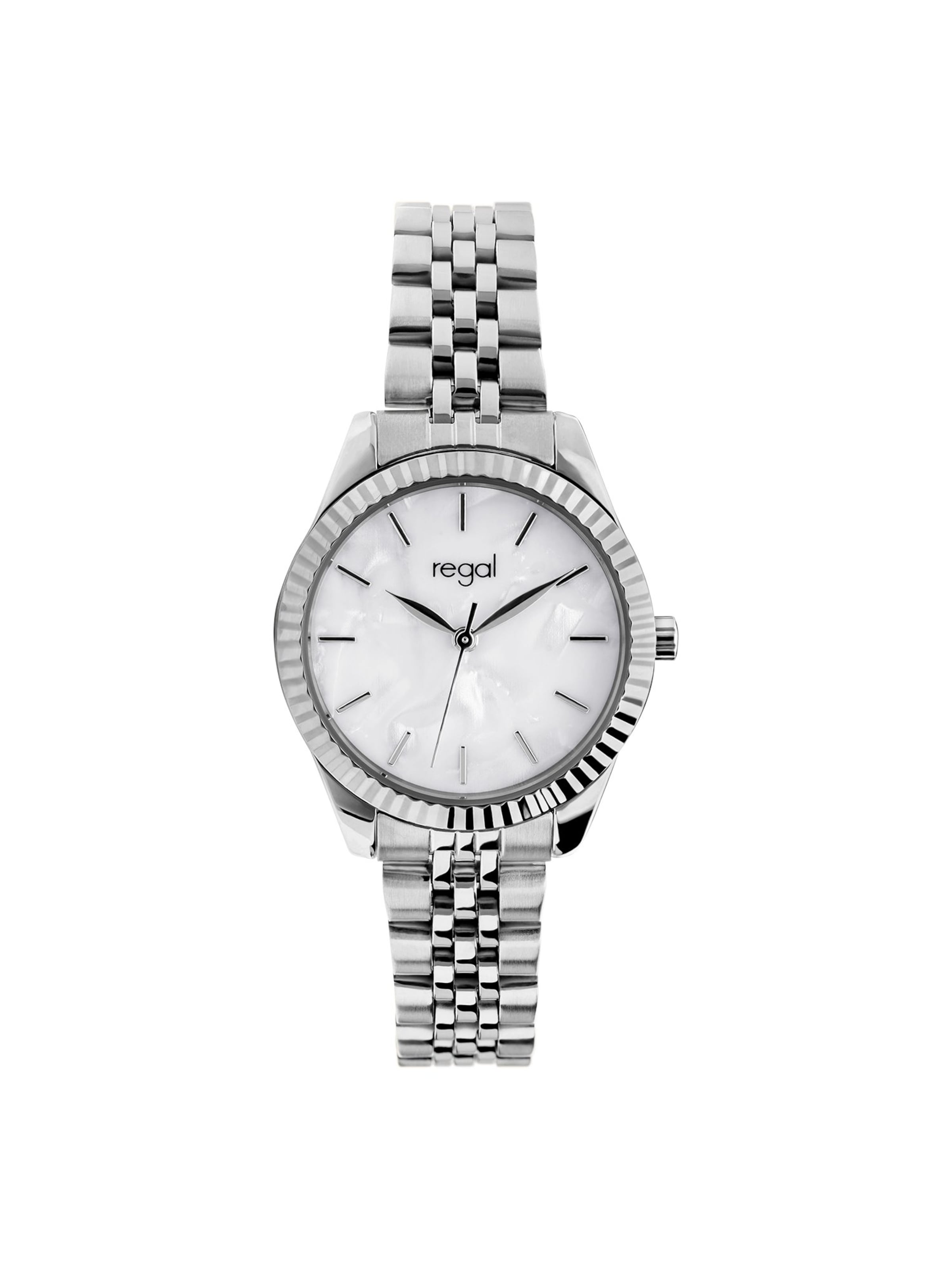 Montre à affichage analogique 'Klassisch' Lucardi en argent : devant