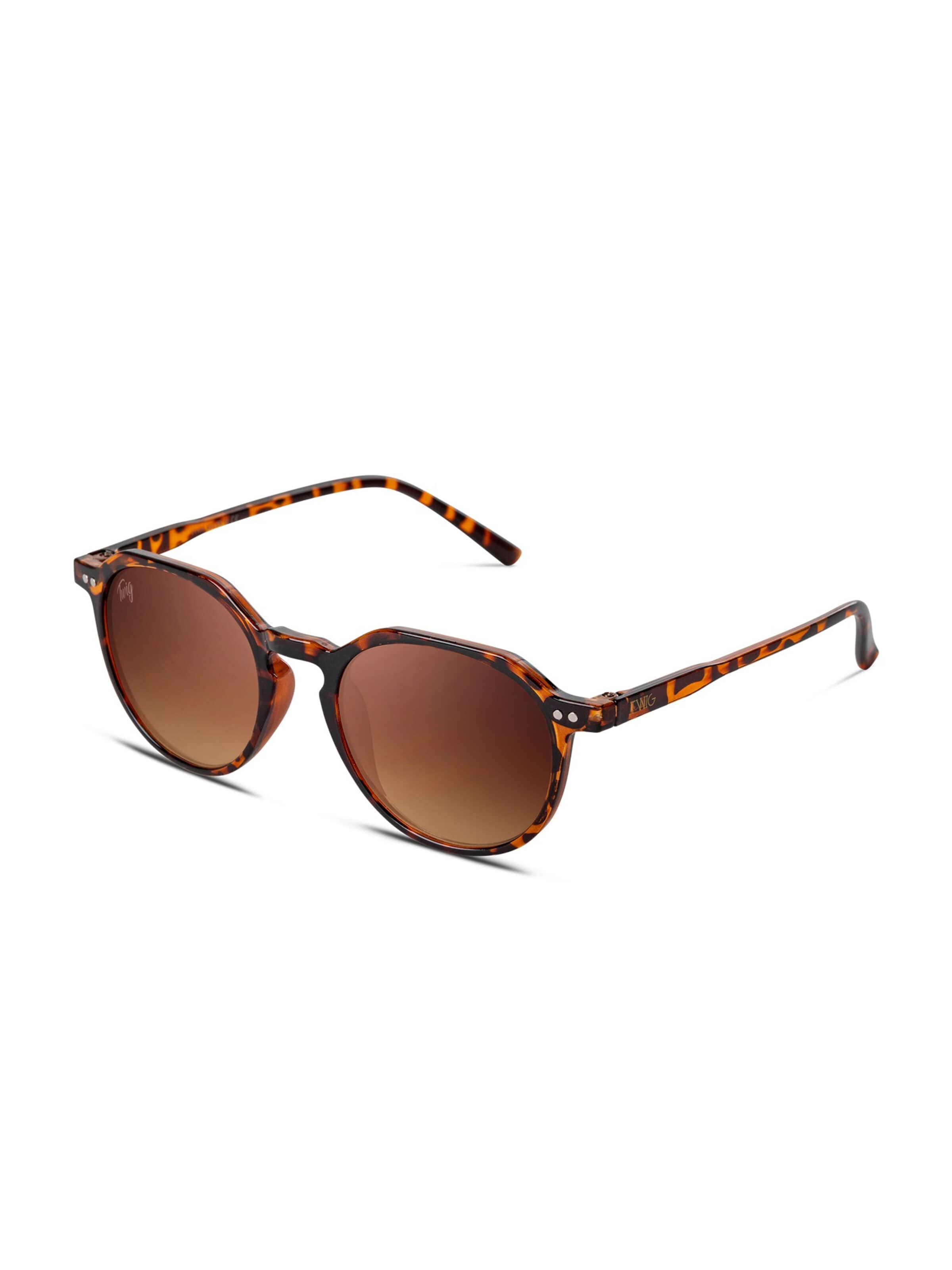 TWIG Concept Milano Okulary przeciwsłoneczne 'Mailer' w kolorze brązowy: przód