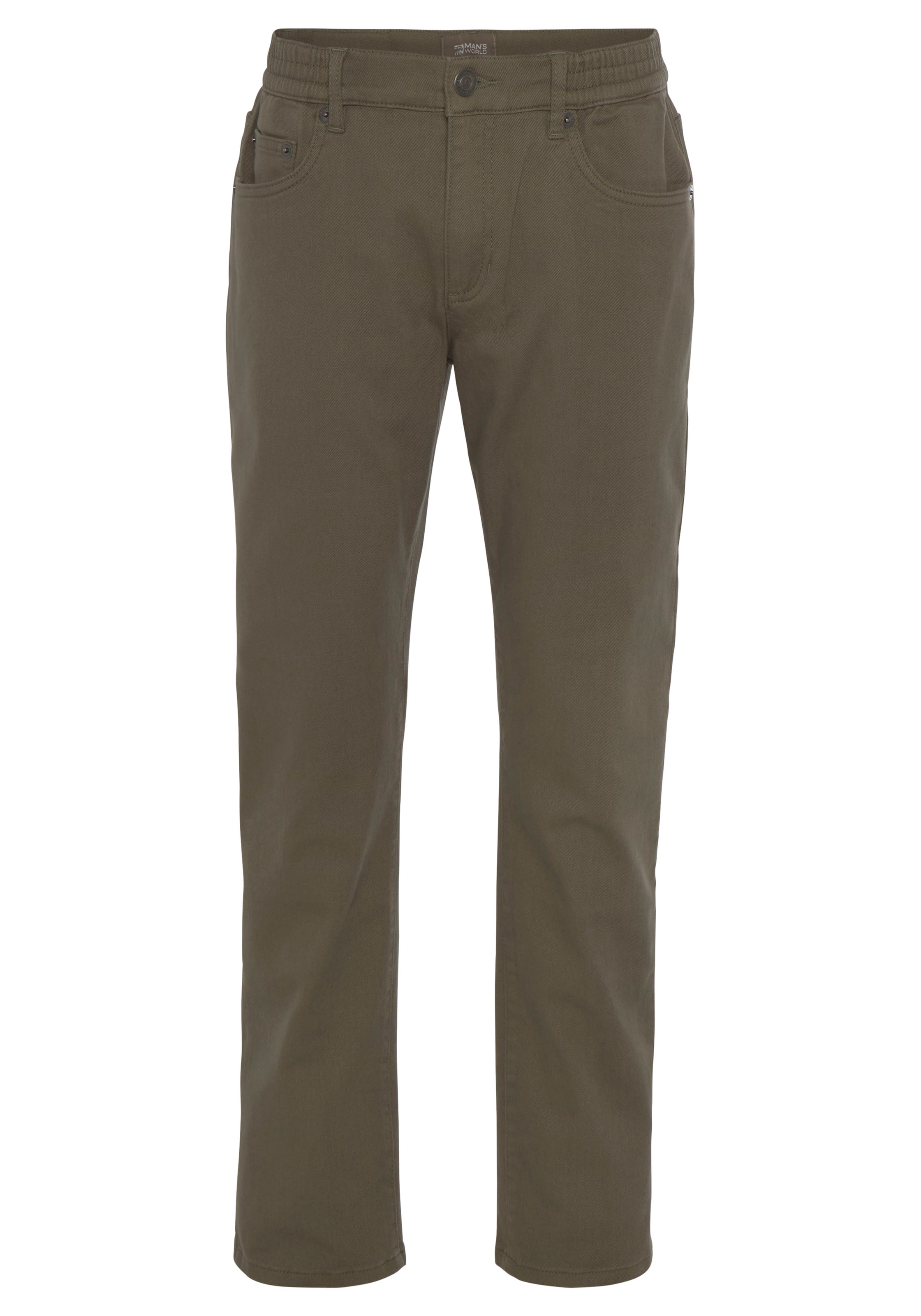 Man's World Regular Pants in Green: front