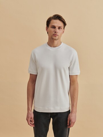 DAN FOX APPAREL Shirt 'Christos' in Wit: voorkant