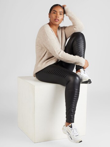 ONLY Curve Skinny Leggings 'COOL' in Zwart