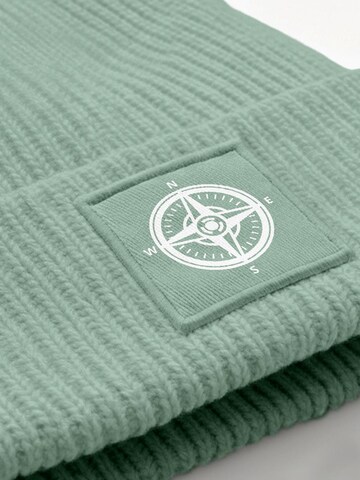 Neverless Beanie 'Kompass' in Green