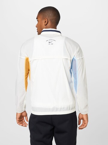 NIKE Athletic Jacket in White