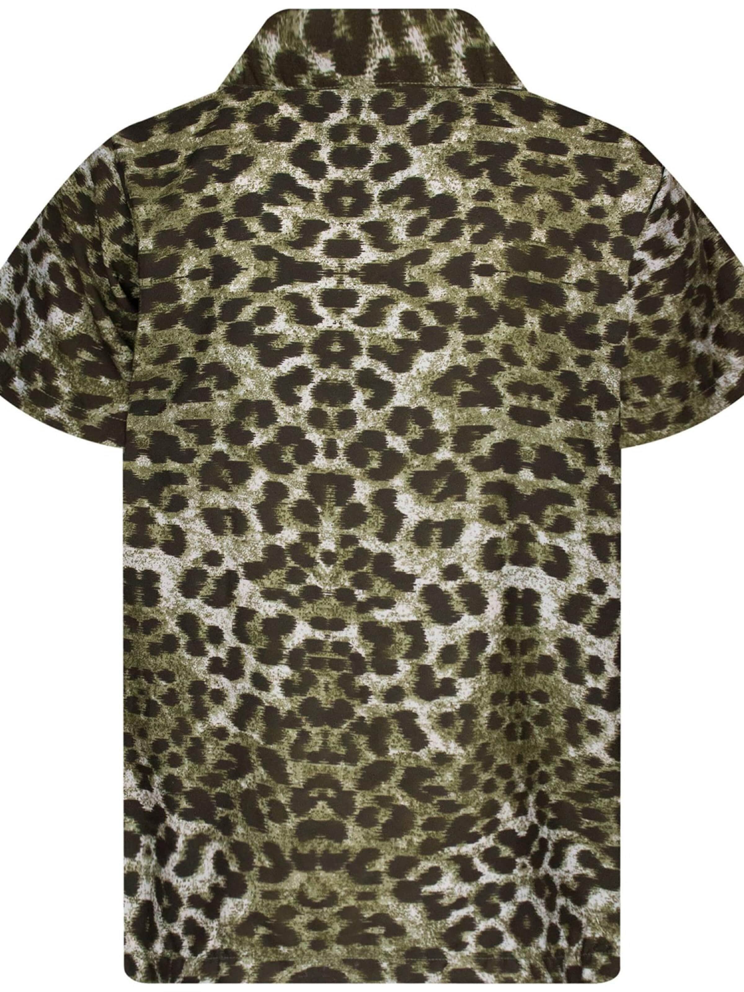 Regular fit Camicia 'Leopard' di King Kameha in marrone