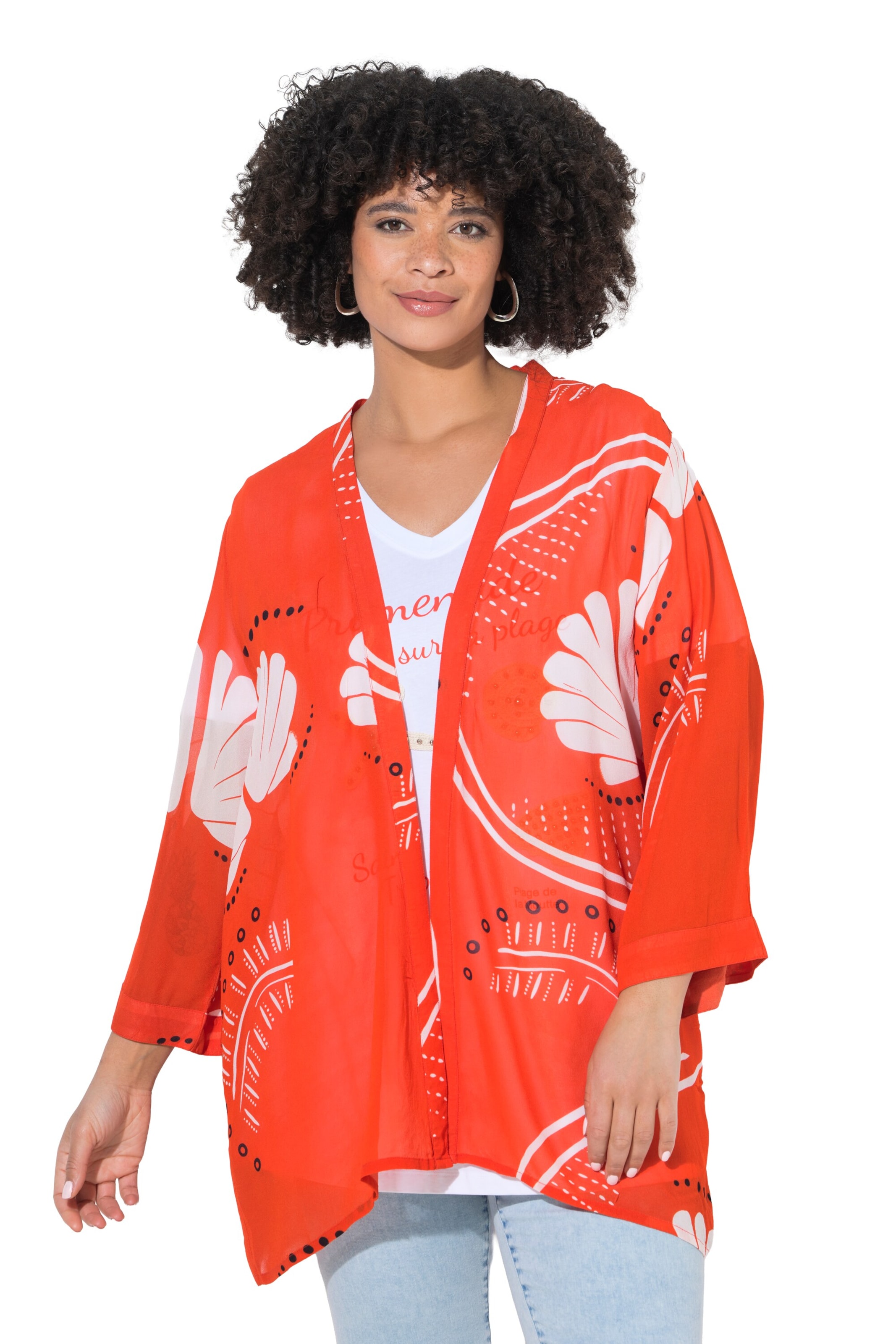Angel of Style Kimono in Orange: front
