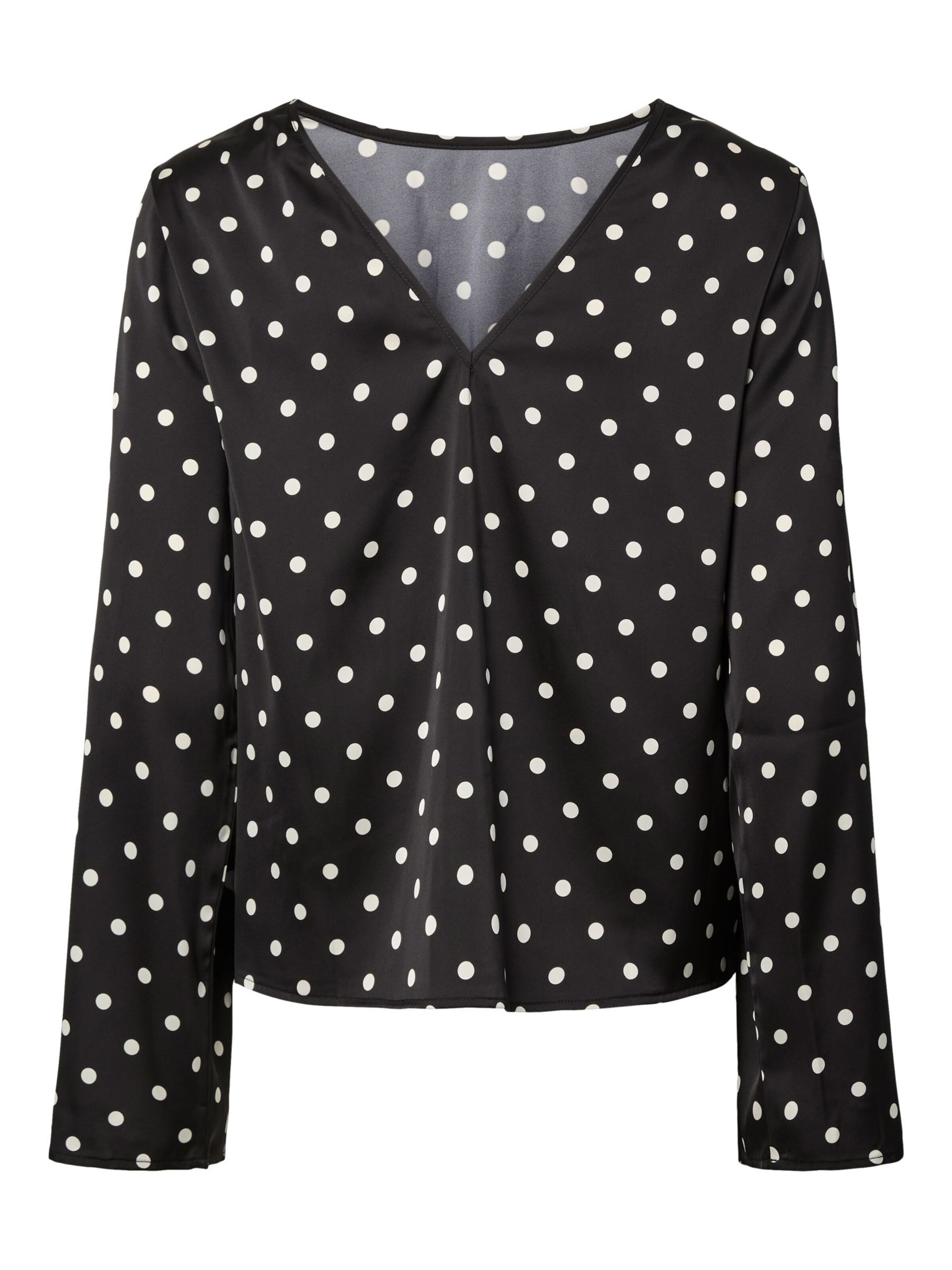 PIECES Bluse 'PCJYTTA' i sort: forside