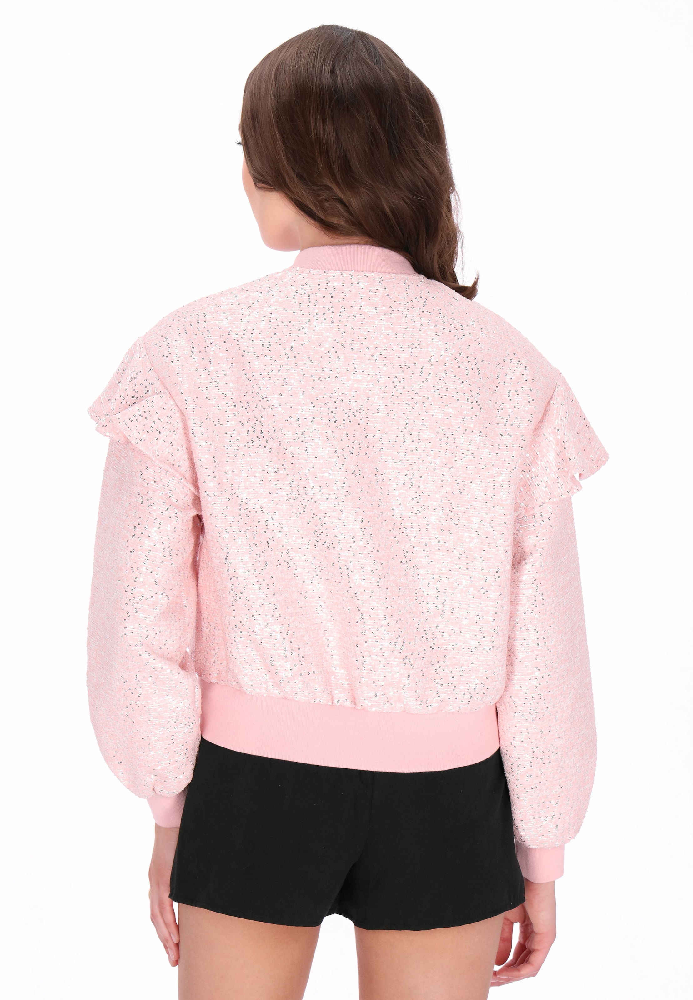 Veste mi-saison faina en rose