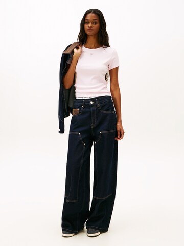 Tommy Jeans T-Shirt 'ESSENTIAL' in Pink