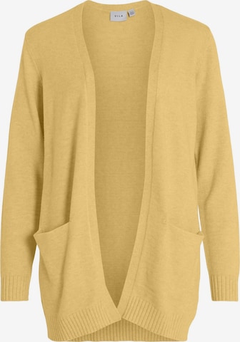 VILA Knit Cardigan 'Ril' in Yellow: front