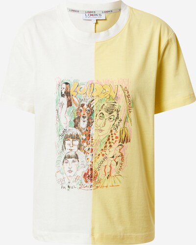 LOOKS by Wolfgang Joop Shirt in de kleur Geel / Gemengde kleuren / Wit, Productweergave