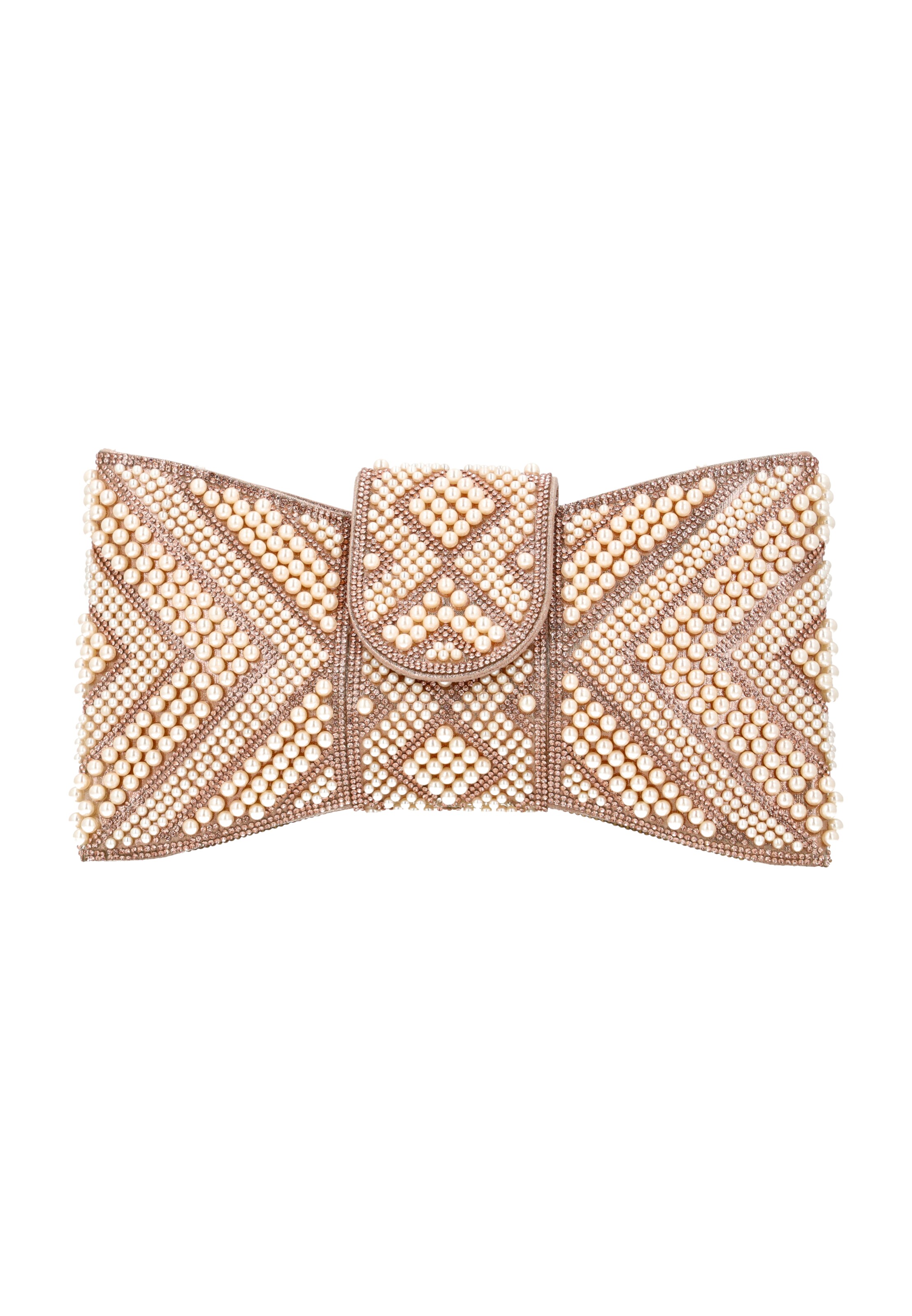 faina Clutch in Pink: front
