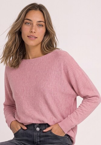 STREET ONE Dolman Pullover mit Boat Neck in Pink: Vorderseite