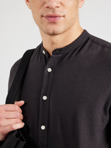 JACK & JONES Слим Рубашка 'JJBREEZE' в Черный