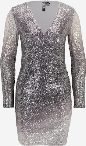 Pieces Petite Dress 'DELPHIA' in Grey: front