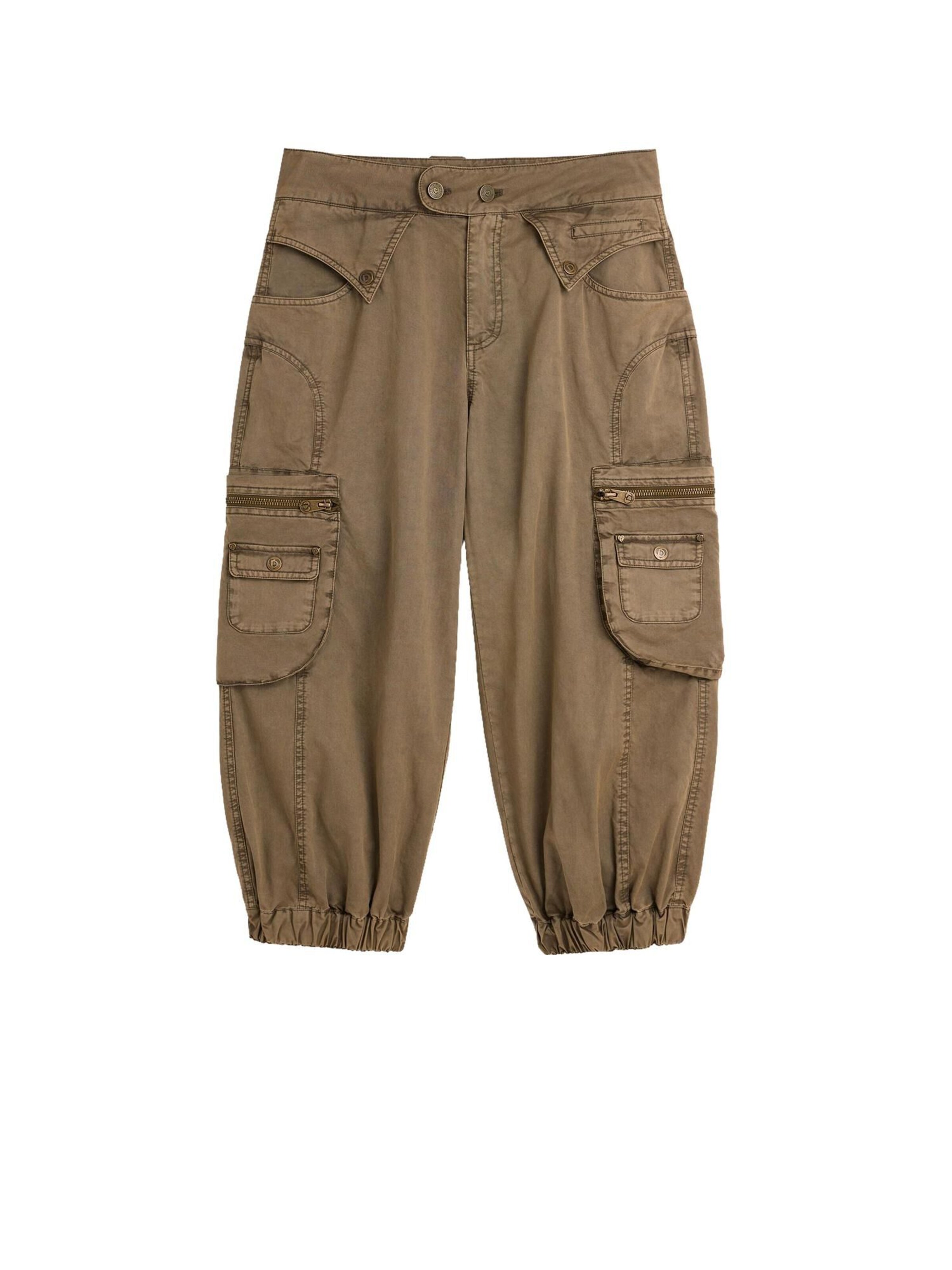 Desigual Baggy Nadrág - barna: elől