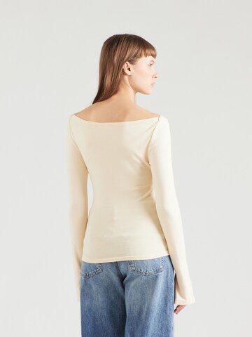 T-shirt Gina Tricot en beige