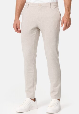 JEFF Regular Broek 'Ezra' in Beige: voorkant