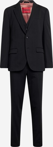HUGO regular Κουστούμι σε μαύρο: μπροστά