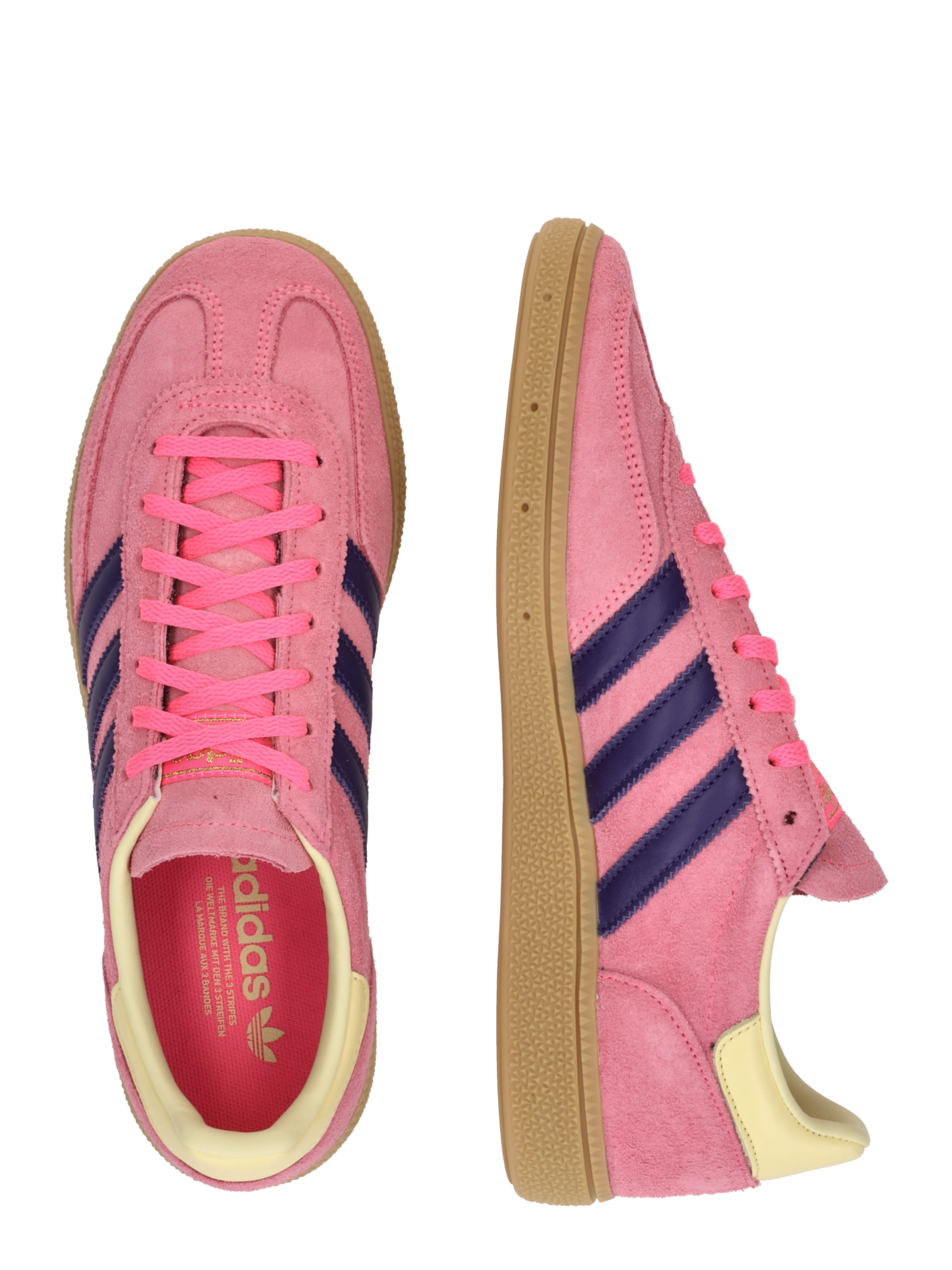 rozā ADIDAS ORIGINALS Zemie brīvā laika apavi 'Handball Spezial'