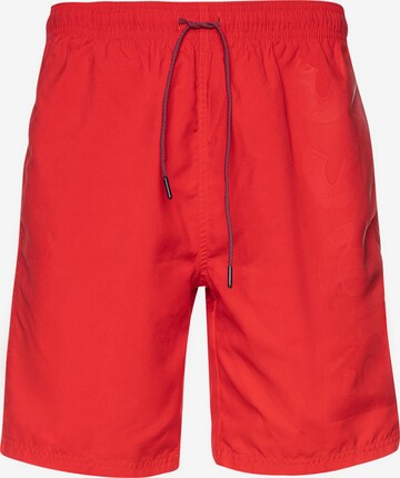 HUGO BOSS Board Shorts 'Orca' in Red: front