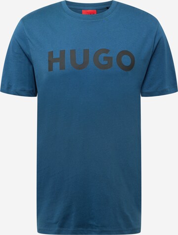 HUGO Tričko 'Dulivio' – modrá: přední strana