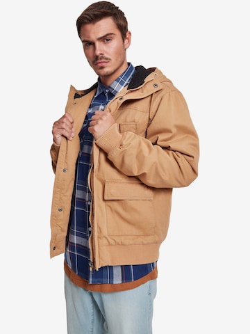 Urban Classics Between-season jacket in Brown: front