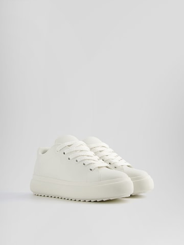 Bershka Platform trainers in White