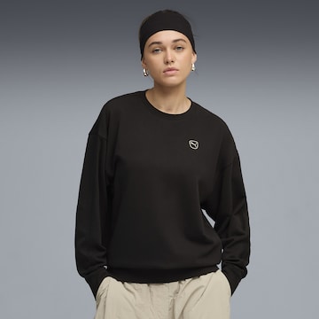 PUMA Sweatshirt 'Essentials' in Schwarz: Vorderseite