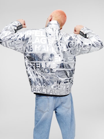 Karl Lagerfeld Демисезонная куртка в Серебристый