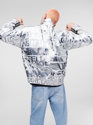 Karl Lagerfeld Übergangsjacke in Silber