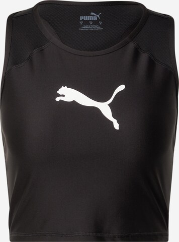 PUMA Sporttop 'Fit Eversculpt Fitted Tank' in Zwart: voorkant