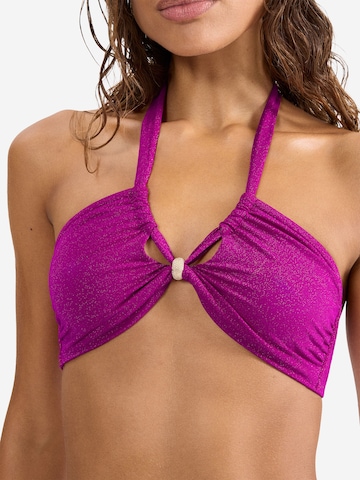 TRIUMPH Bandeau Bikinitop ' Red Label Summer Sunset ' in Lila