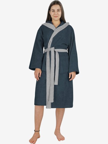 normani Long Bathrobe in Blue