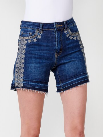 KOROSHI Regular Jeans in Blue: front