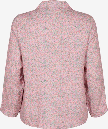 Zizzi Pajama shirt 'DOWE' in Pink