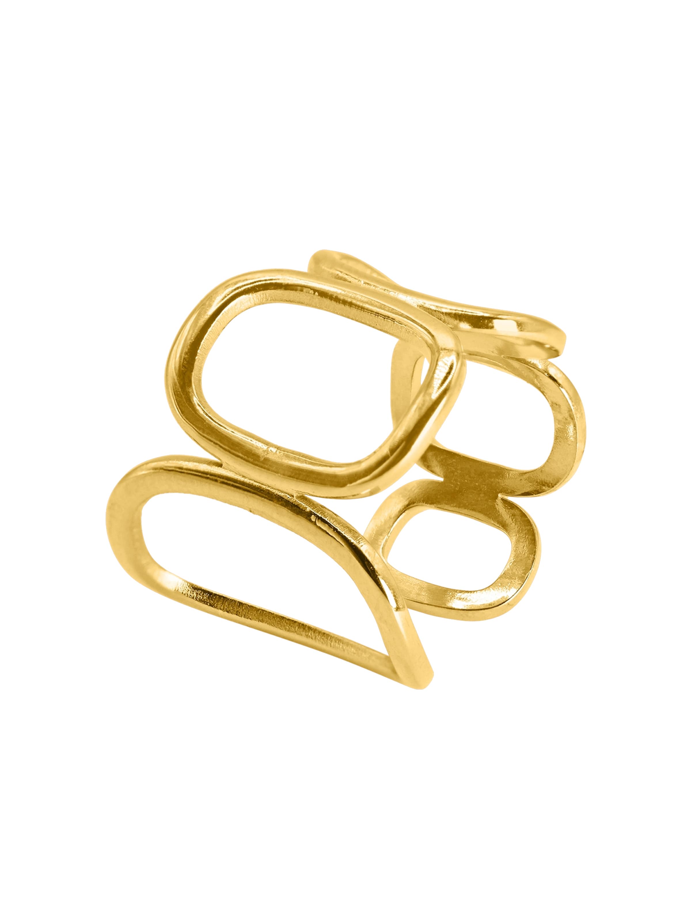 Heideman Ring 'Variu' in Gold: front
