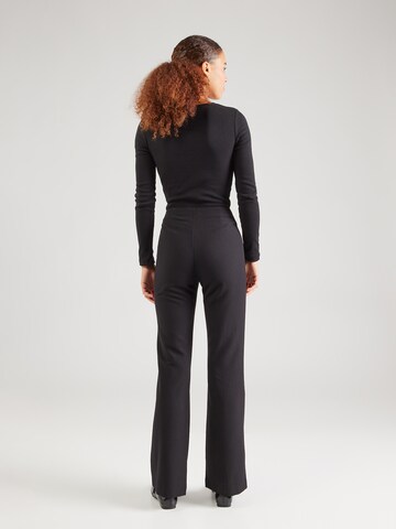 Gina Tricot Flared Trousers in Black