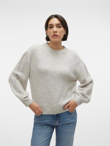 VERO MODA Sweter 'RILEY' w kolorze szary