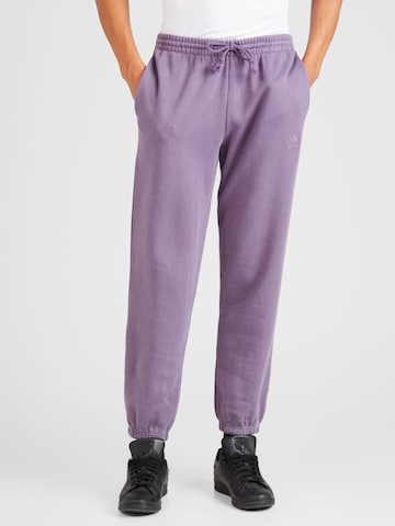 ADIDAS SPORTSWEAR - Tapered Calças de desporto 'ALL SZN' em roxo: frente