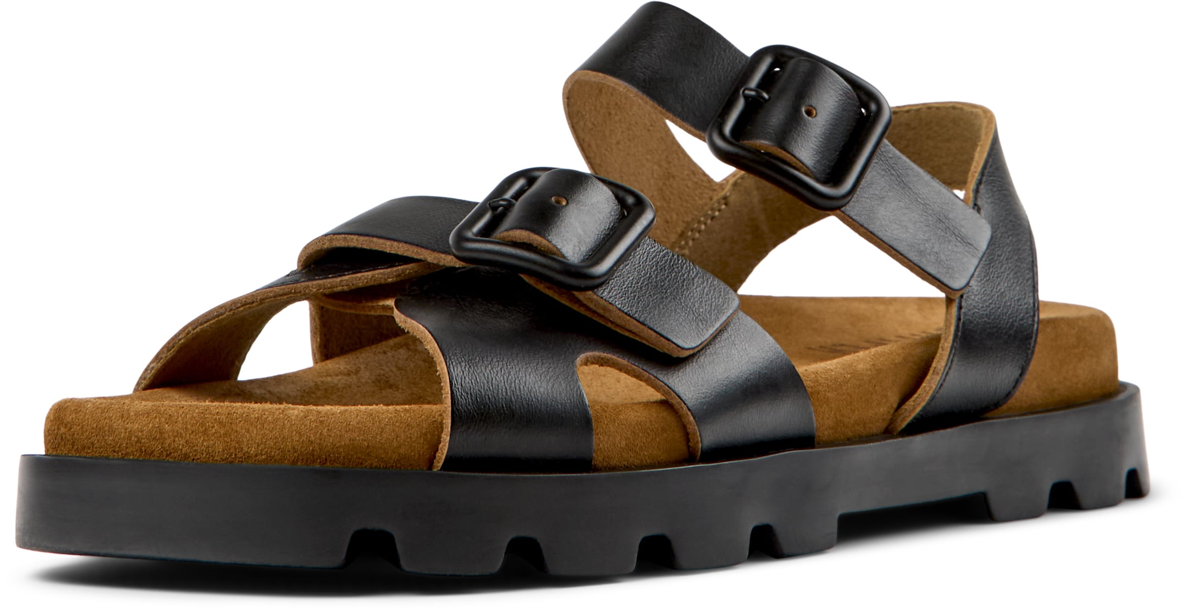 CAMPER Sandale 'Brutus' in Schwarz: Vorderseite